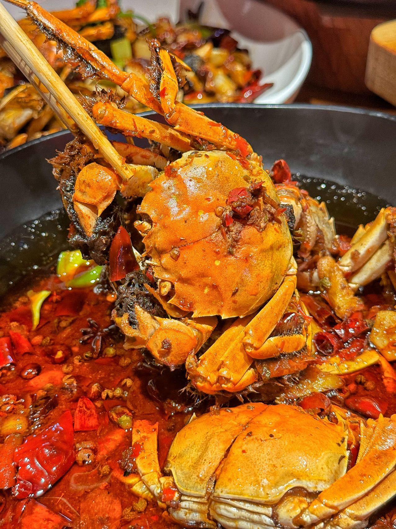 他们家的香辣螃蟹就是目前为止我吃过的最好吃😋的