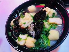 油豆腐百叶包粉丝汤-小杨生煎(湟普汇店)