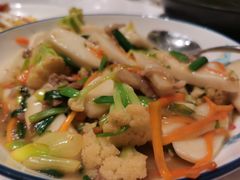 肉丝花菜炒白果-文儒九号·闽菜馆(三坊七巷店)