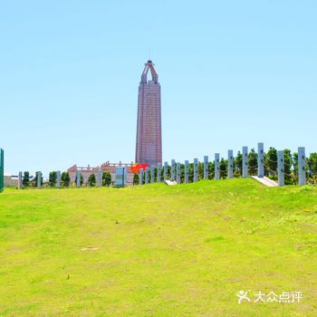 椒江大陈岛垦荒纪念地游人如织