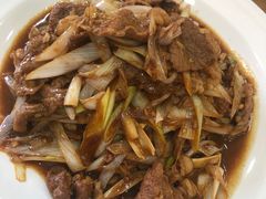 葱爆羊肉-老回回饺子馆(海洋馆店)
