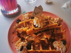 燕麦焦糖华夫饼-猫小主咖啡·猫咖cat cafe(福田店)