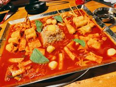 鱼饼火山炒年糕-包装马车·韩国料理·포장마차