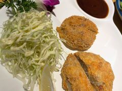 炸牛肉土豆饼-晶吉·居酒屋·烧鸟·生鱼饭(中山区民主广场店)