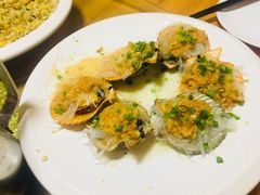蒜蓉粉丝蒸扇贝-蓝湾碧波·老字号·疍家非遗海上餐厅