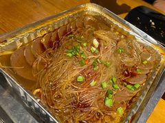 香辣鸭血粉丝锡纸烧-腰子哥烤串(石佛营炫特店)