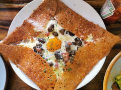 鸡蛋蘑菇熏肉荞麦可丽饼-RAC BAR(安福路店)