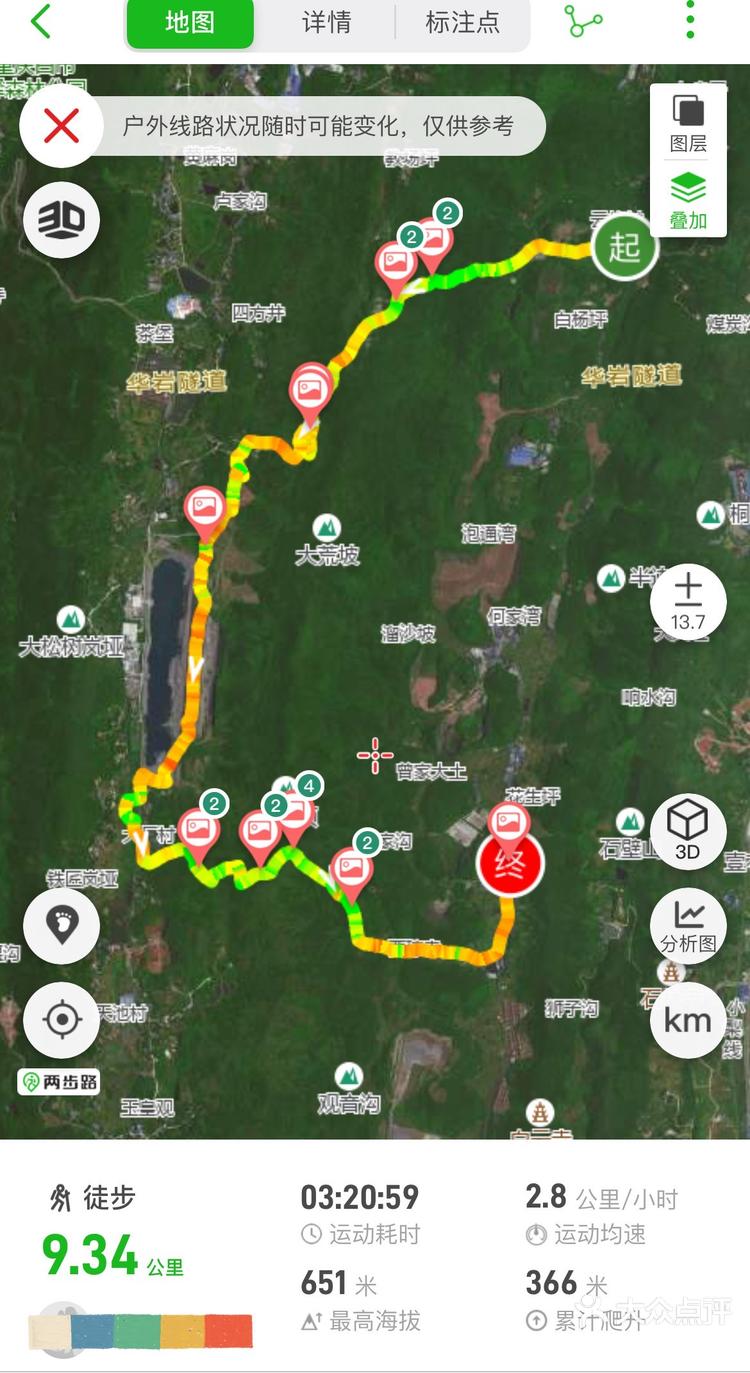 花都开好了中梁山矿坑小环线