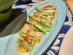 蒜蓉蒸秋葵-绿茶餐厅(布吉万象汇店)