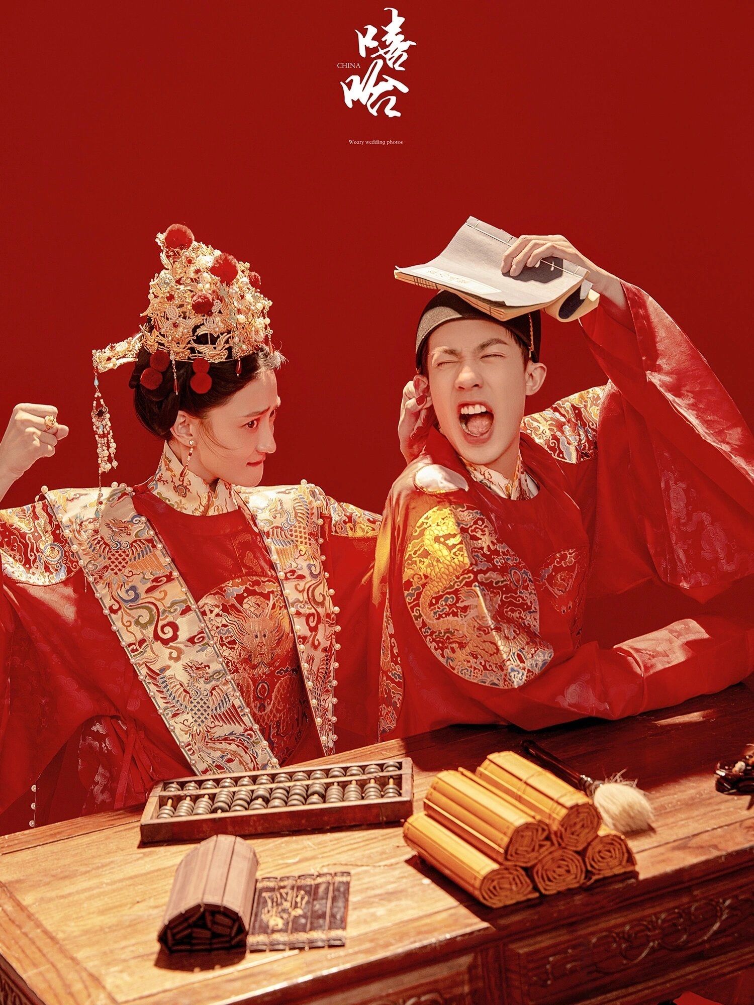 苗苗阿冼96这个婚纱照有点废男友