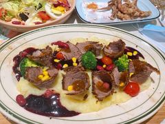 蓝莓土豆淡奶薄切低温安格斯牛肉-水天堂西餐厅(绿宝广场店)