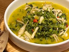 雪菜菌菇炒鲜秤-闽上鲜·福建菜(龙湖滨江天街店)