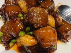 金蒜甜豆牛肉粒-宝轩渔府·老字号海鲜·正宗津菜(水上店)
