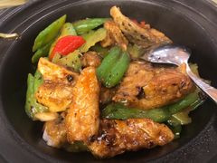 凉瓜焖三文鱼头骨-中山国际酒店中餐厅