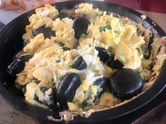 石子摊鸡蛋-北京龙庆四季香农家饭庄·灶台鱼·碳烤虹鳟鱼(龙庆峡店)