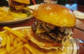 Slow-Cooked Ox Tongue Burger