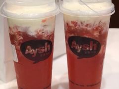 草莓芝士奶盖茶-艾薯夫妇Aysh(福田星河COCOPark店)