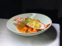渔夫海鲜番茄宽面加焗烤大虾-夏朵餐厅(丁香店)