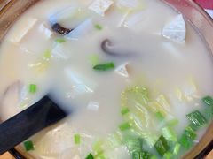 鸡汤小白菜煮榆林豆腐-西贝(吴江路湟普汇店)