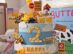 -咖咖熊蛋糕定制·英国蓝风车动物性淡奶油