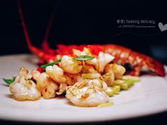 xo酱芦笋龙虾球-上海苏宁宝丽嘉酒店·嘉府壹号中餐厅