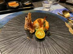 海胆酱烤深海明虾-一板铁板烧·隐秘一线江景花园餐厅(西湖左岸·天元店)