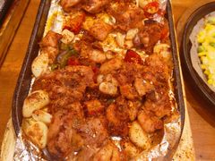 料理烤老味道鸡块-老东镇啤酒屋海鲜加工·蒸汽海鲜·海鲜烧烤(台东店)