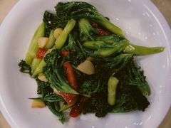 腊肉芽菜四季豆-丰泽园饭店