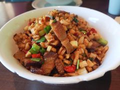 萝卜干炒柴火腊肉-望湘园·洞庭渔宴(浦江欢乐颂店)