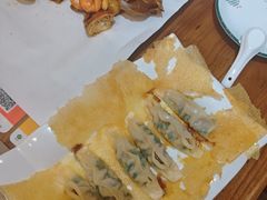 -东来菜馆•手抓海鲜家常菜•海鲜锅贴(鸽子窝店)