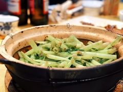 虾酱啫通菜-天宝食坊·啫啫煲大排档(西华路店)