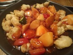 石锅虾仁菠萝-包装马车·韩国料理·포장마차