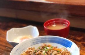 Hot Spring Egg Onion Beef Rice
