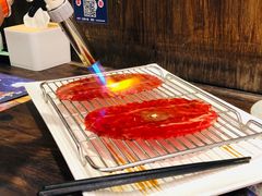 铺天盖地顶级澳牛肉火焰寿司-仙隐小鹿中華の日料(正弘城店)