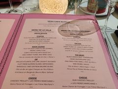 菜单-La Villa French Restaurant