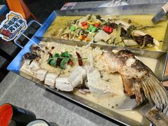 酸菜锅-鸣记脆皮烤鱼·海鲜烤鱼(马栏店)