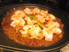 蒜蓉粉丝蒸开边虾-绿茶餐厅(乐峰广场店)