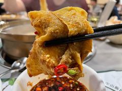充分吸收蘸料的腐竹-烹然四季椰子鸡火锅(团结湖总店)