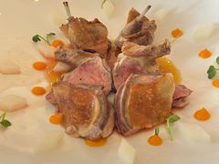 烟熏乳鸽配胡萝卜和亚洲梨-Jean Georges