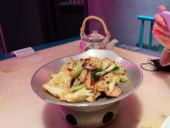 干锅丽水香菇花菜-探花·意境江南菜·唐伯虎文化体验店·松鼠桂鱼(观前店)