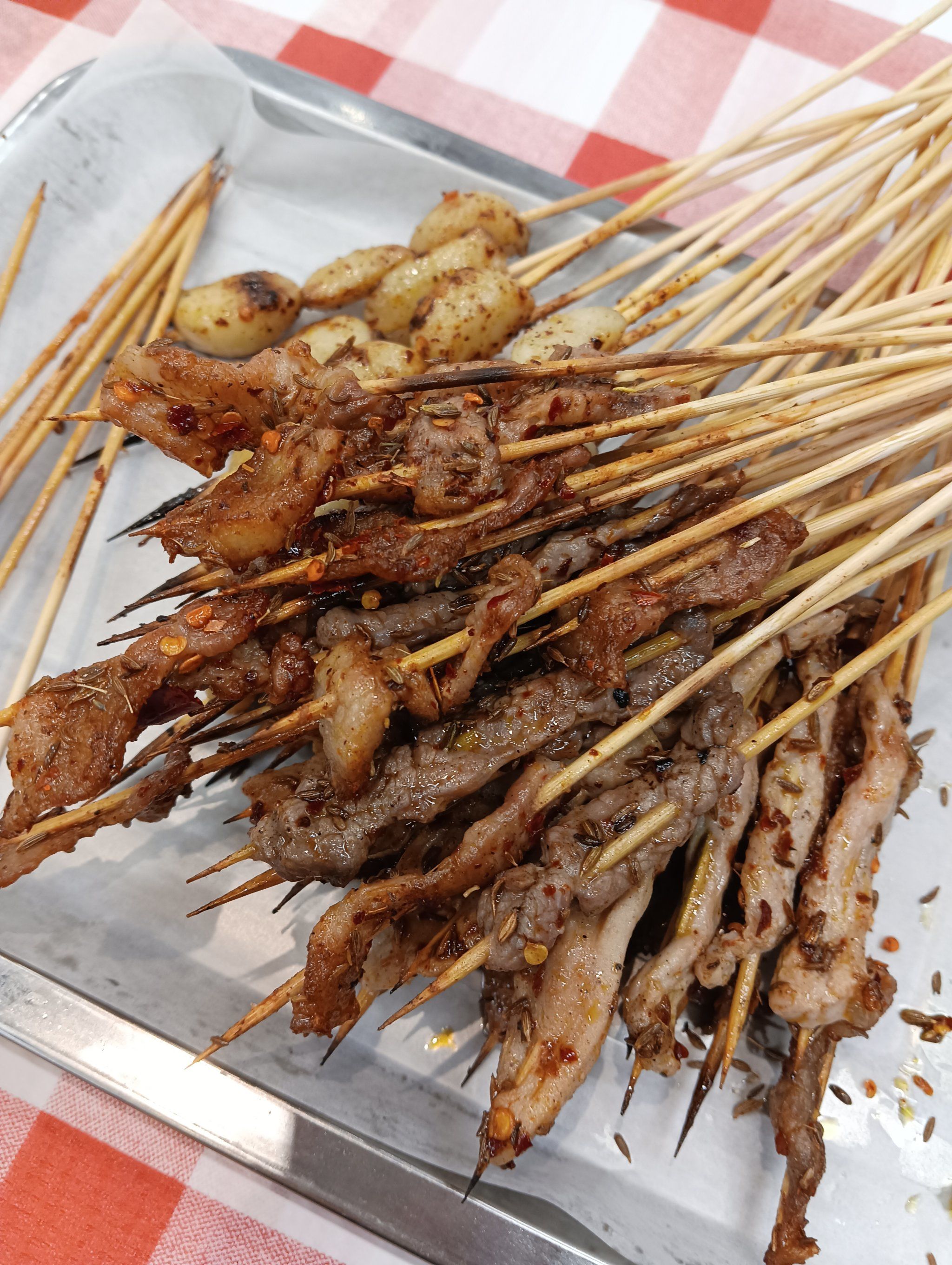 老长沙烧烤,没有葱,很好吃,肉也比较多