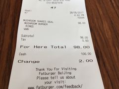 账单-FATBURGER 特富客汉堡(外交公寓店)