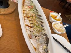 清蒸海鲜汁翘嘴大白鱼-花舍·新派粤菜·西餐·下午茶(亚运村·鸟巢店)