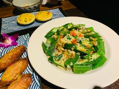 蒜蓉粉丝蒸秋葵-上楼私房菜(院士路店)