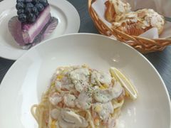 黑松露奶油蘑菇培根意面-麦田工坊(月湖店)