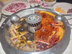 麻辣牛油x老菇菌汤鸳鸯锅-蜀大侠火锅(寰球文化地标·总府店)