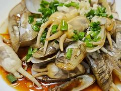 葱爆蛏子-红灯笼龙凤饭店(宁波老字号店)