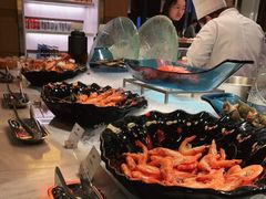 自助取餐区-盐城万豪酒店-盐城厨房西餐厅