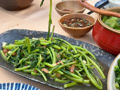 水豆鼔炒蓬蒿菜-山石榴·贵州菜(丰盛里店)