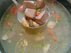 蘑菇肉丝鹅血汤-金典银峰老鹅馆·昆山菜(亭林公园店)